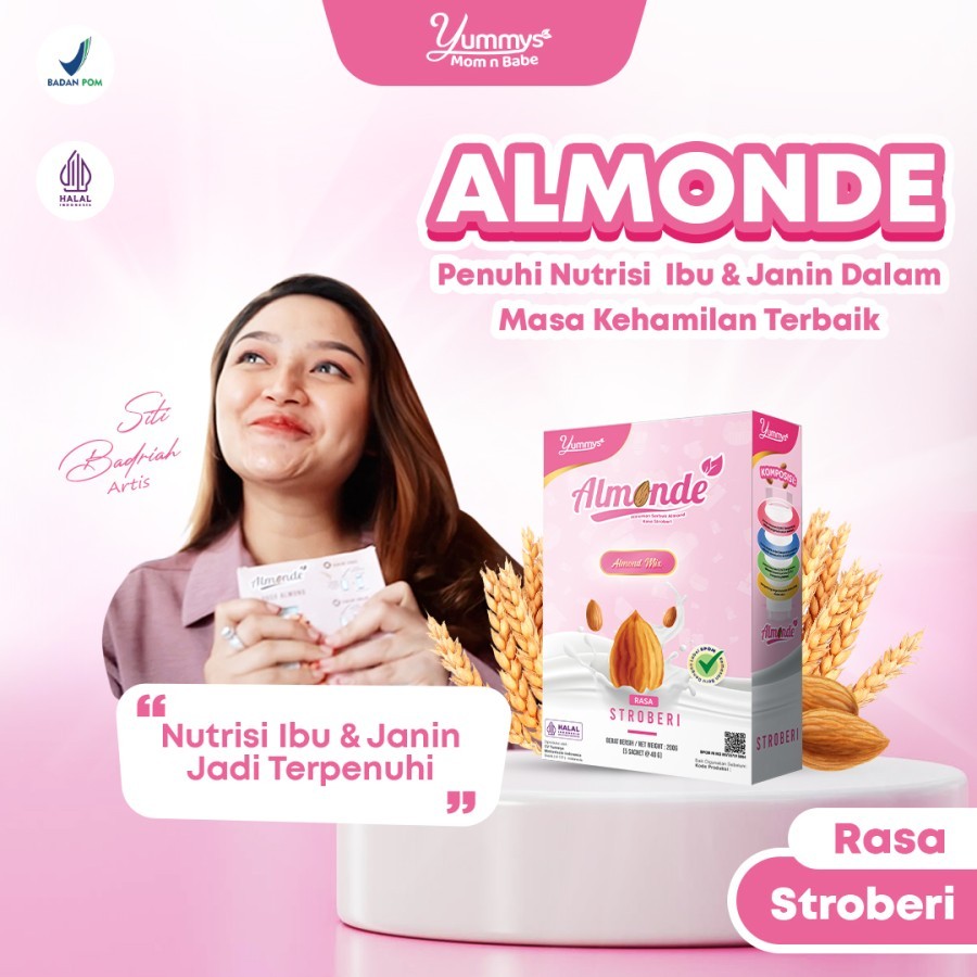 Almonde Premium Almond untuk Ibu Hamil & Program Hamil / Almonde Susu Ibu Hamil / Almonde Susu
