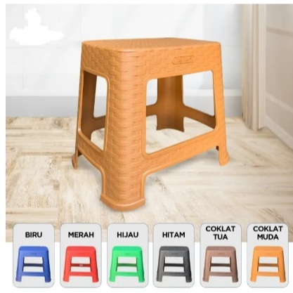 Bangku Kursi Baso Mini Kecil Anyaman Rotan / Bangku Kursi Plastik Kecil