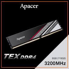 Ram Apacer Tex 8GB 3200Mhz - Udimm DDR4 8gb 3200 Mhz Apacer Tex