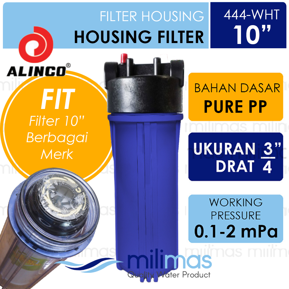 ALINCO (Aquaco) - 444 Housing Double O Ring BLUE Uk. 10" Drat 3/4"