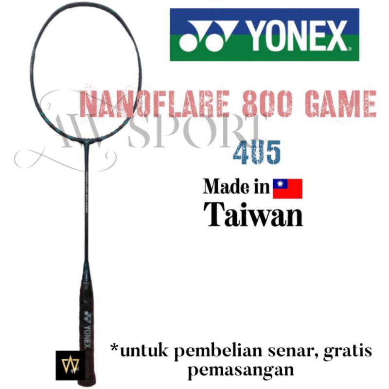 Raket Badminton Yonex NANOFLARE 800 GAME 4U G5 Original / Raket Bulutangkis