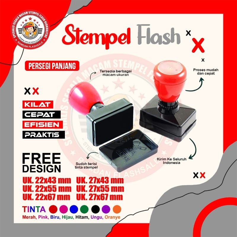 

Stempel flash/Stempel custum/Stempel produk/stempel lunas