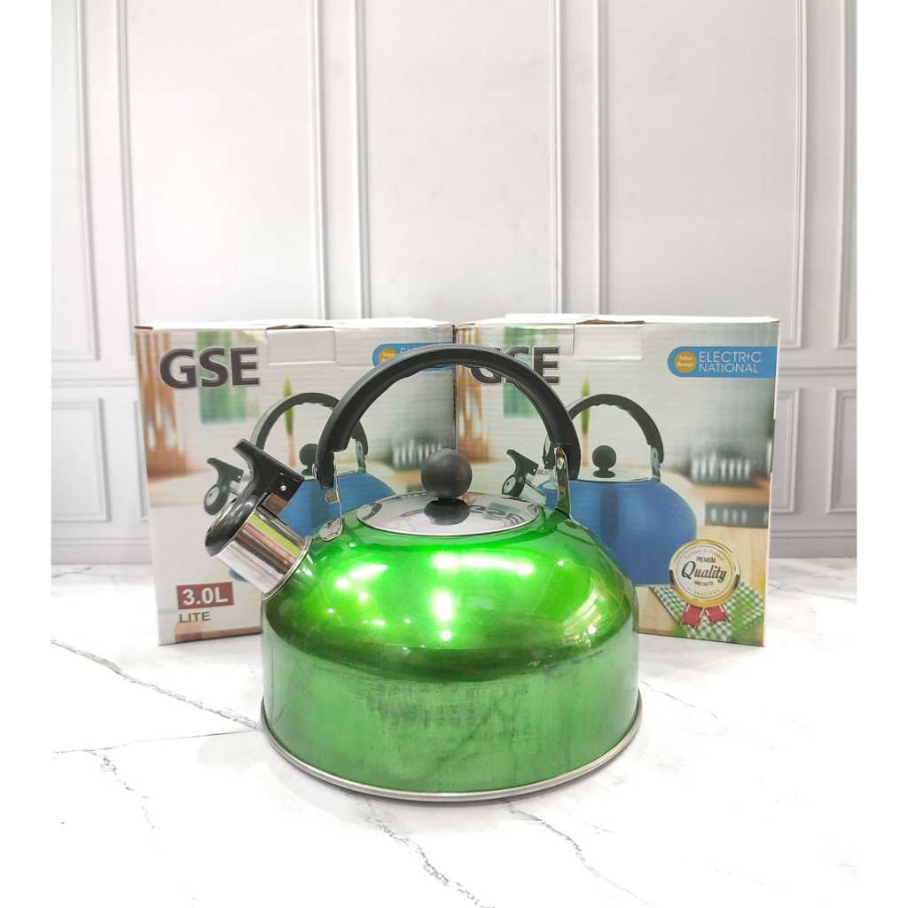 TEKO BUNYI SIUL 3 LITER STAINLESS STEEL KETTLE / TEKO SUBRON STAINLESS 5 LITER