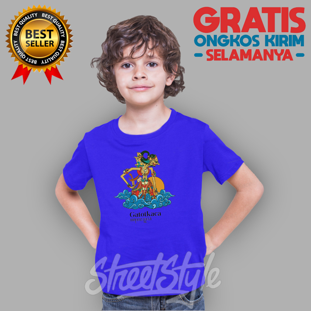 Kaos Anak / Baju Anak / Tshirt Anak Motif GATOT KACA FAVORIT