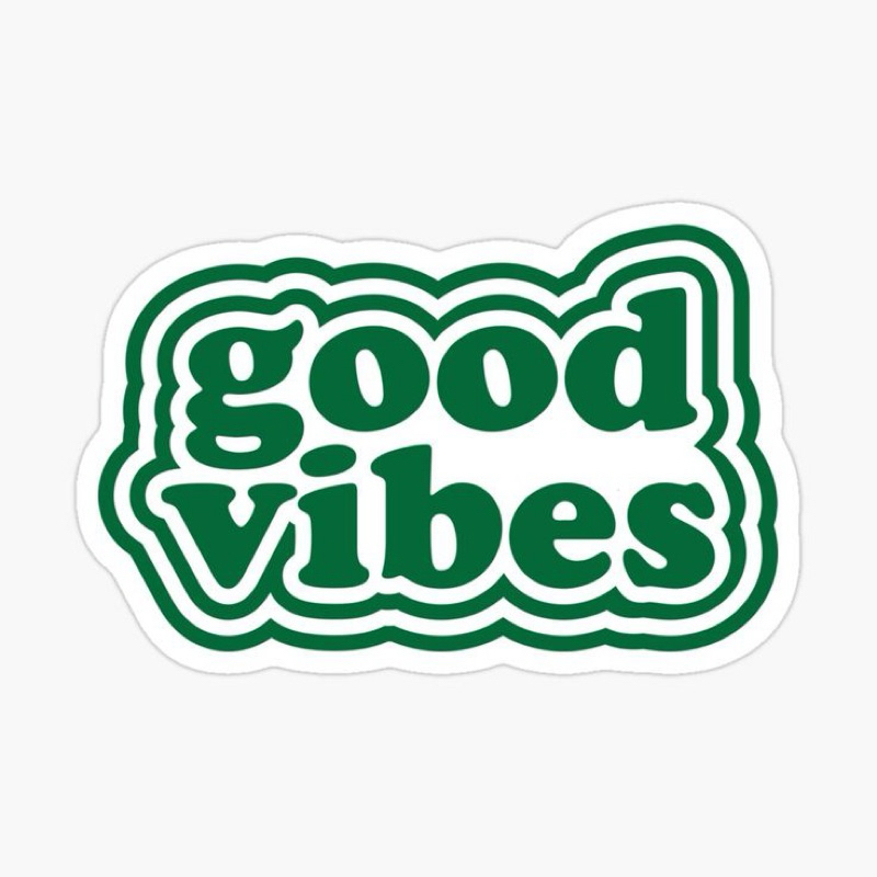 

CETAK STIKER MURAH GOOD VIBES