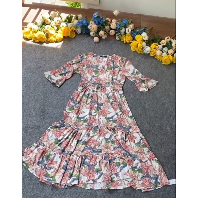 Dress bunga wanita like new