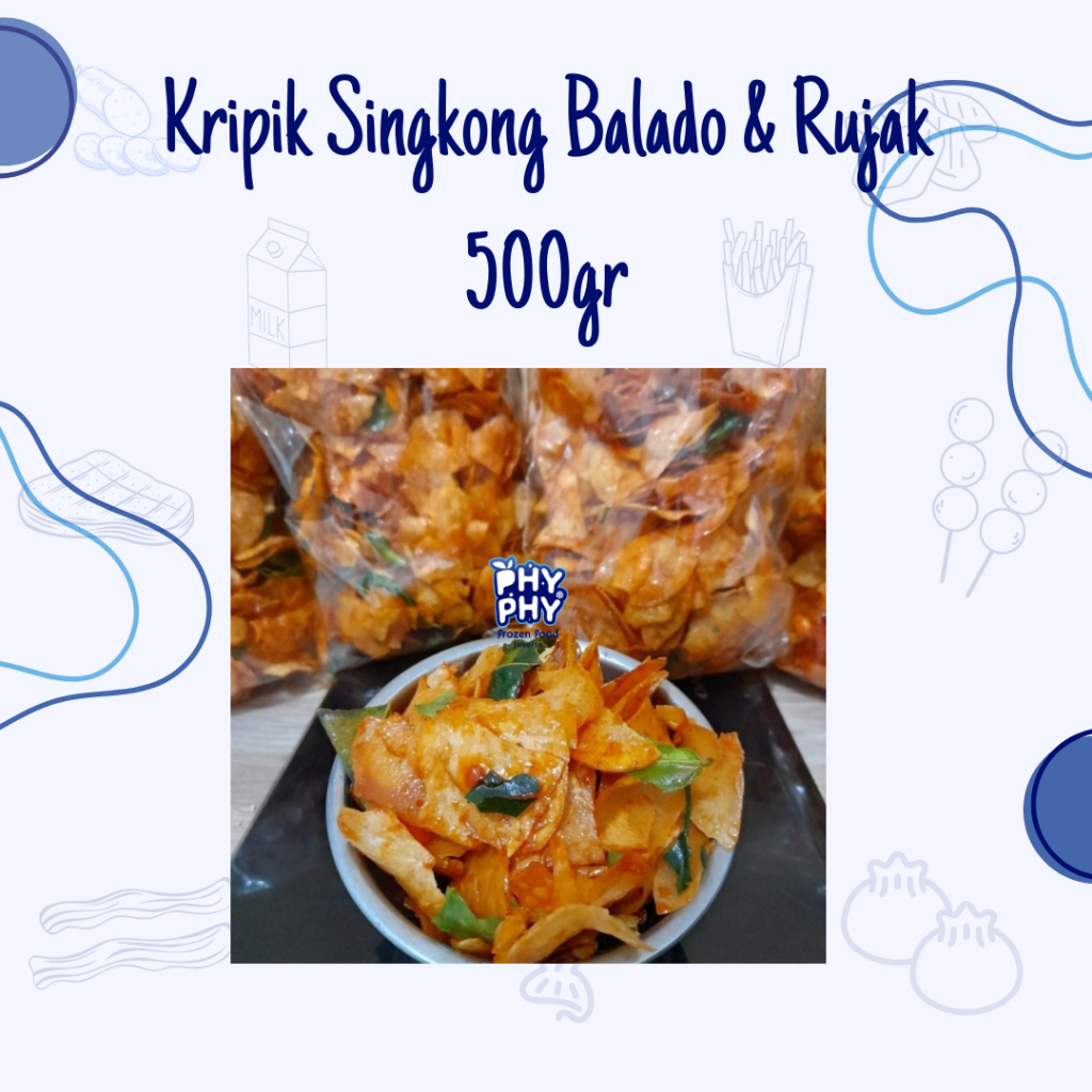 

Kripik Singkong Balado & Rujak 500gr | Kripik Singkong Balado | Kripik Singkong Rujak