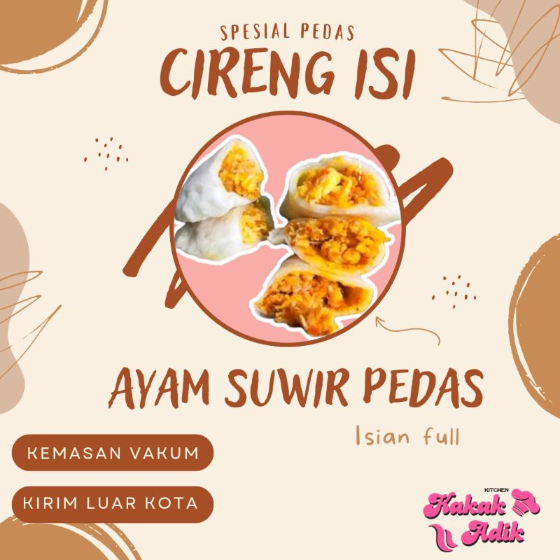 

Cireng Isi Ayam Suwir Pedas isi 5 pcs Enak Lezat untuk Cemilan