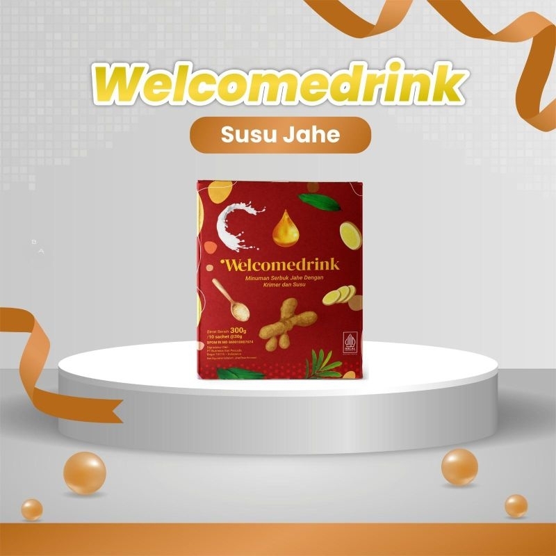 

Welcomedrink Minuman Serbuk rasa Jahe Susu Dairy Free