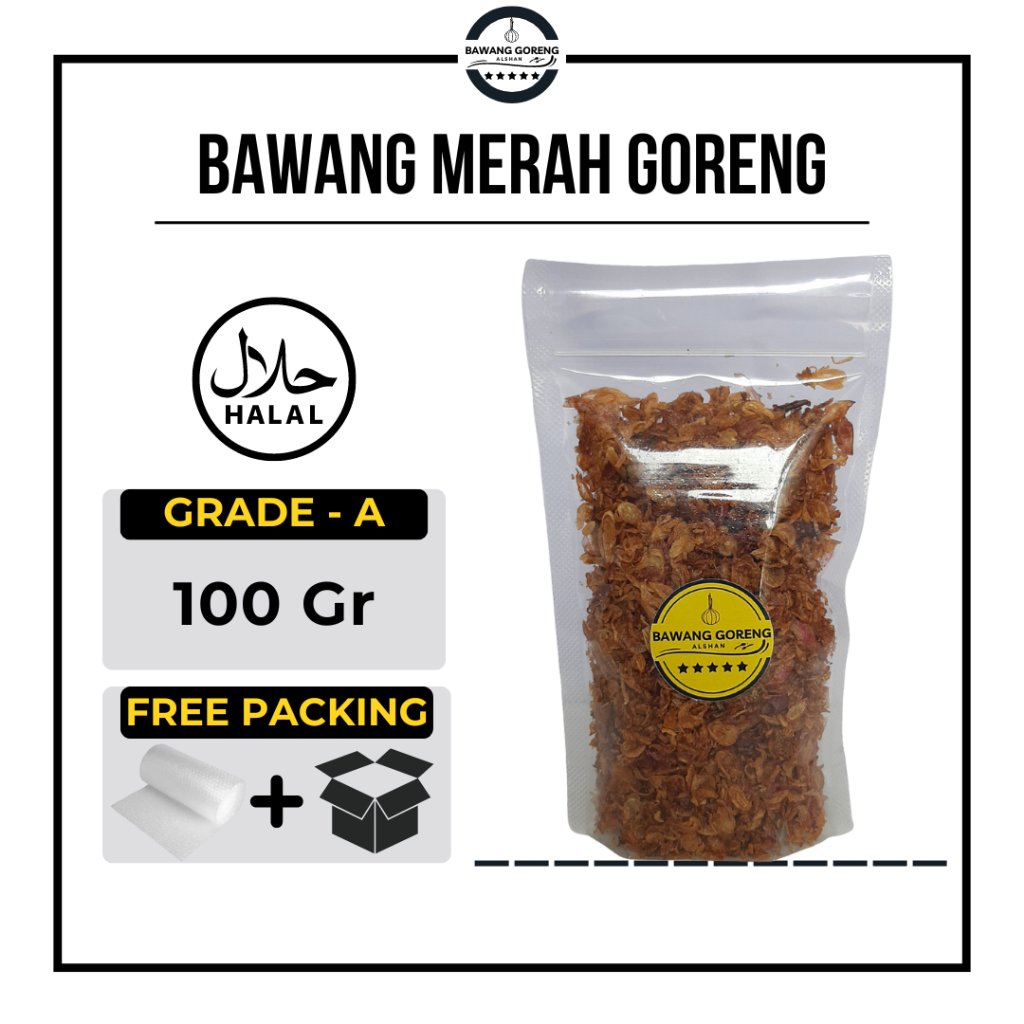 

Grade-A [Promo] Bawang Merah Goreng Kemasan 100gr