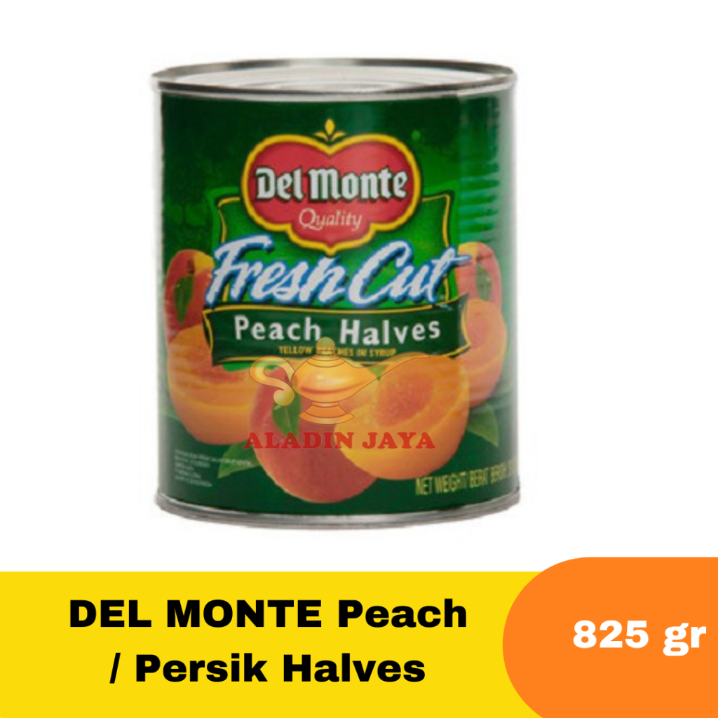 

DEL MONTE Peach / Persik Halves Ukuran 825 gr