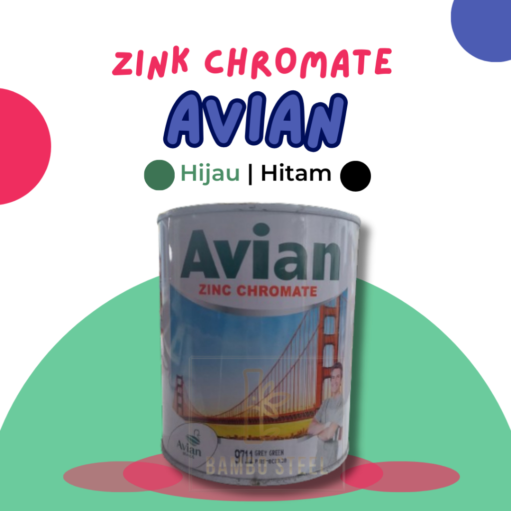 AVIAN Zinc Chromate/Meni AVIAN/Meni Besi AVIAN/Cat Dasar Besi Anti Karat 1kg