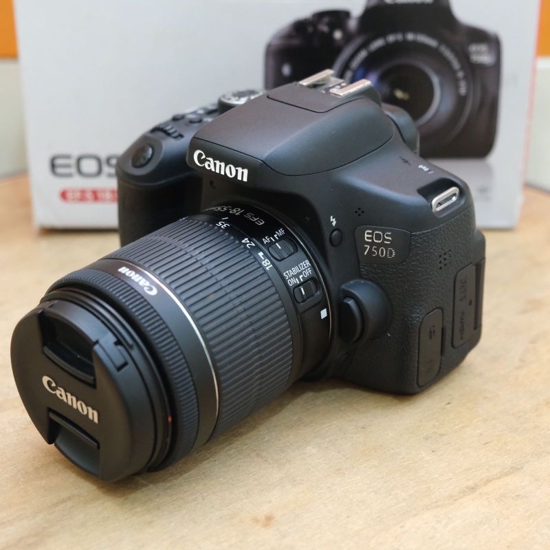 CANON EOS 750D KIT 18-55mm STM LIKE NEW - Kamera Canon 750D KIT Second