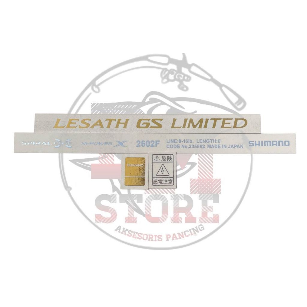 Stiker decal shimano lesath gs limited - decal joran lesath terbaru