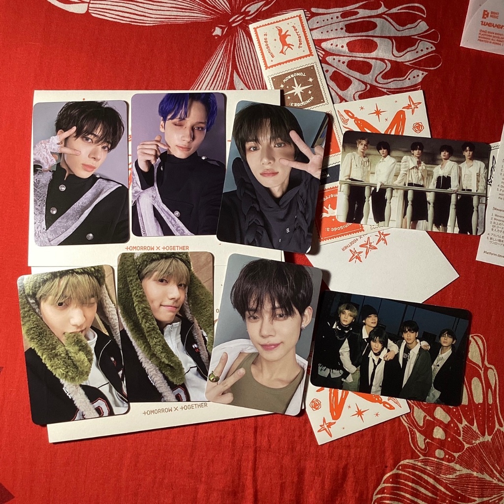 photocard txt weverse wv b a soobin beomgyu yeonjun taehyun hueningkai minisode 3 m3 tomorrow