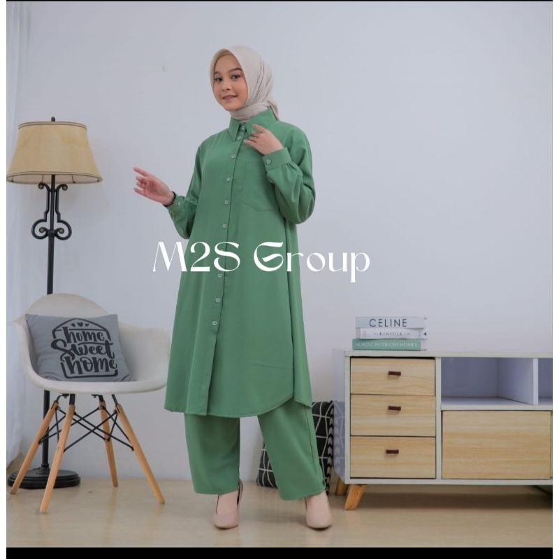 SETELAN WANITA, SETELAN CRINGKEL, SETELAN LONG TUNIK, TUNIK WANITA, BAJU WANITA, GAMIS WANITA