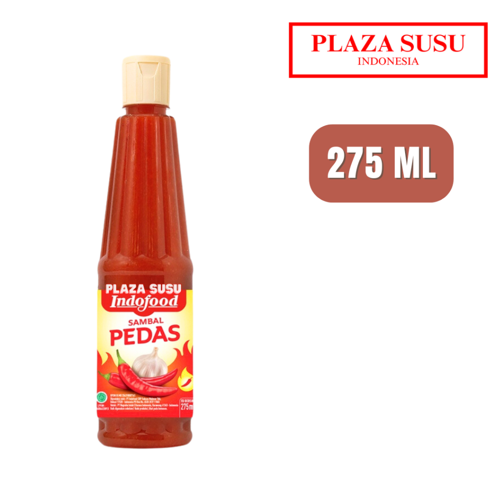 

SAMBAL INDOFOOD RASA PEDAS 275 ML BOTOL SAUS SAMBAL INDOFOOD SAOS CABAI