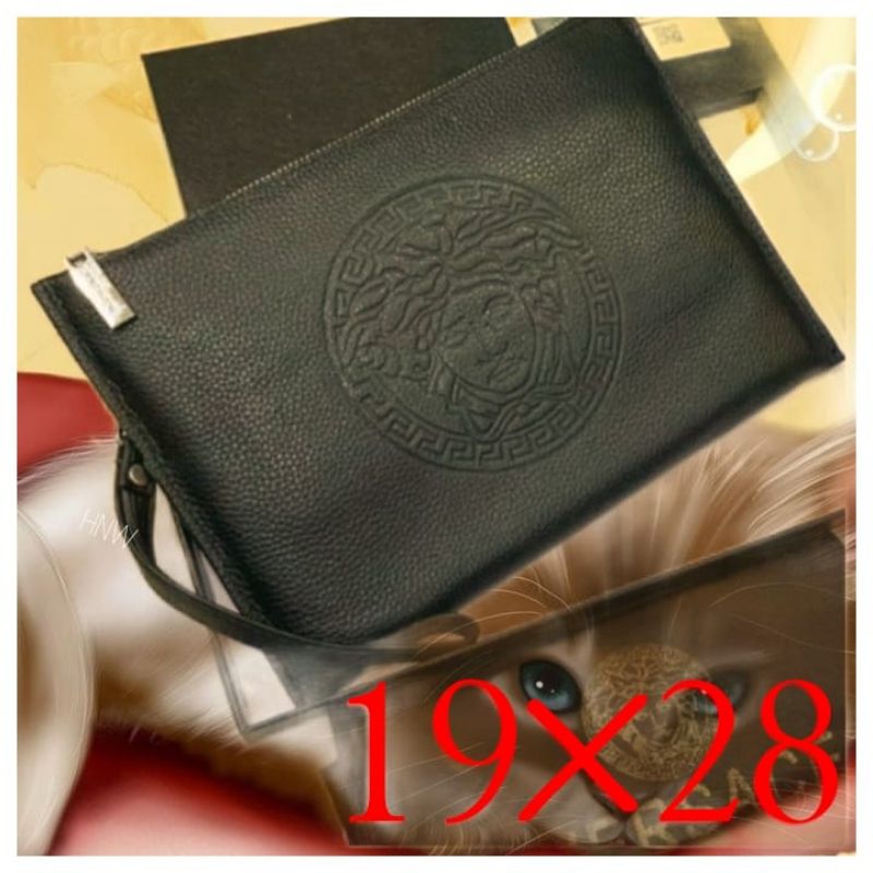 HANDBAG VERSACE CLUTCH TAS TANGAN KULIT PRIA DAN WANITA IMPORT