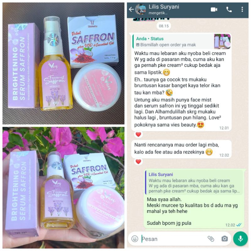 Paket Kecantikan Safron / Paket Kecantikan Wajah