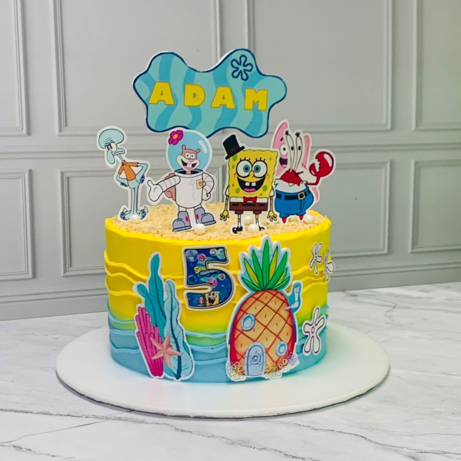 

Birthday Cake / Kue Ultah Tema Spongebob / Kue Ulang Tahun Costum