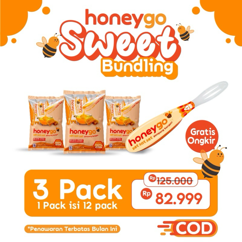 

[READY] Honeygo Madu Murni - Bundling 3 Pack
