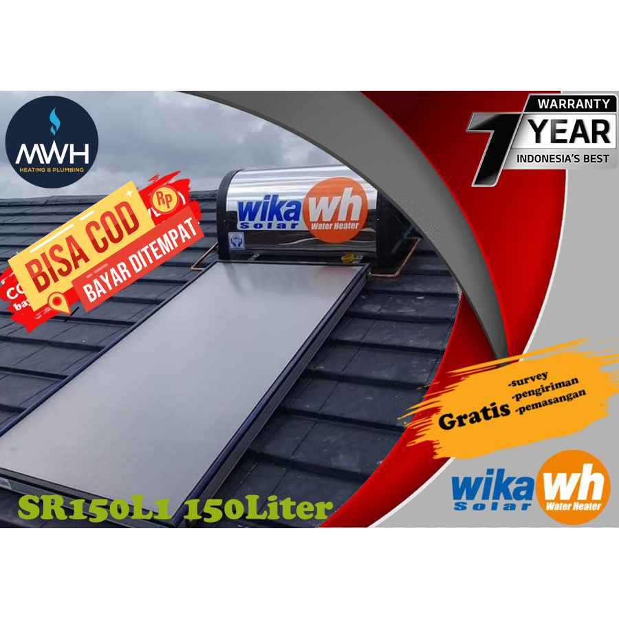Pemanas Air Tenaga Surya Solar Water Heater WIKA T150 LXC