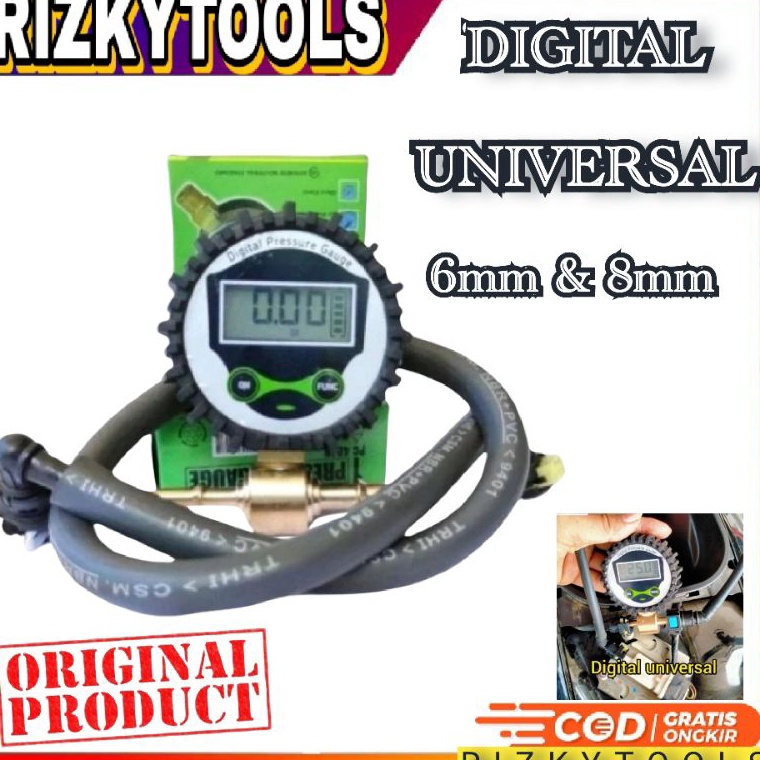 ART V33F UNIVERSAL Tester fuel pump injeksi LENGKAP alat pengukur tekanan bahan bakar injeksi motor 