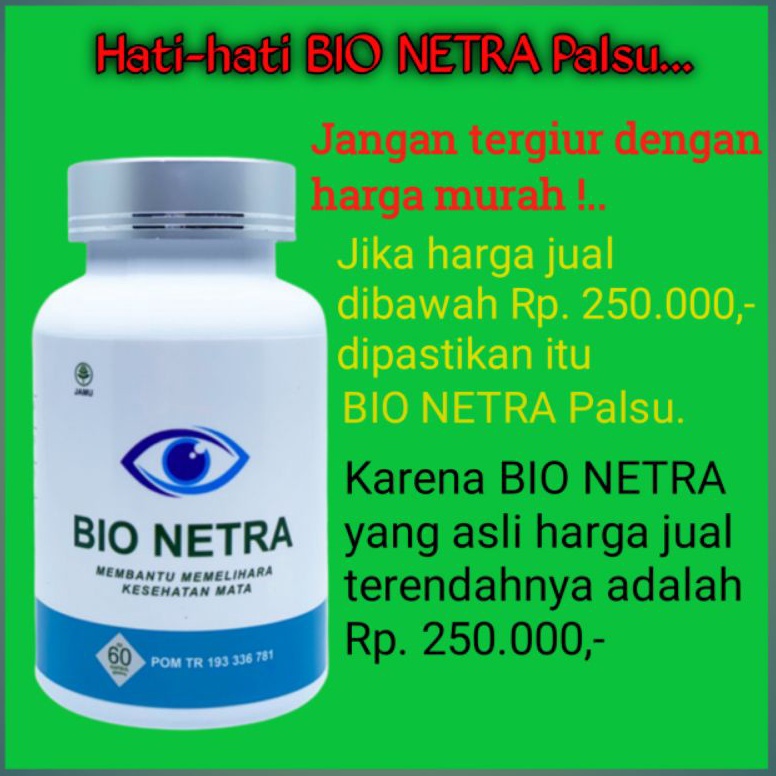 ART Y4Y BIO NETRA OBAT HERBAL AMPUH MENGOBATI SEGALA JENIS PENYAKIT MATA SEPERTI MATA MINUS PLUS RET