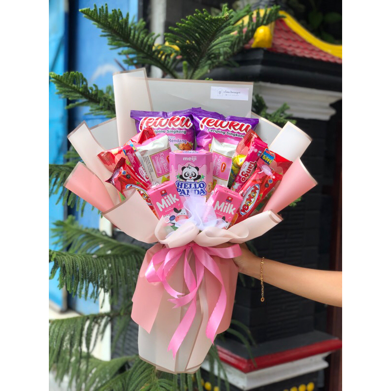 

Buket Snack || Pink seris || buket wisuda