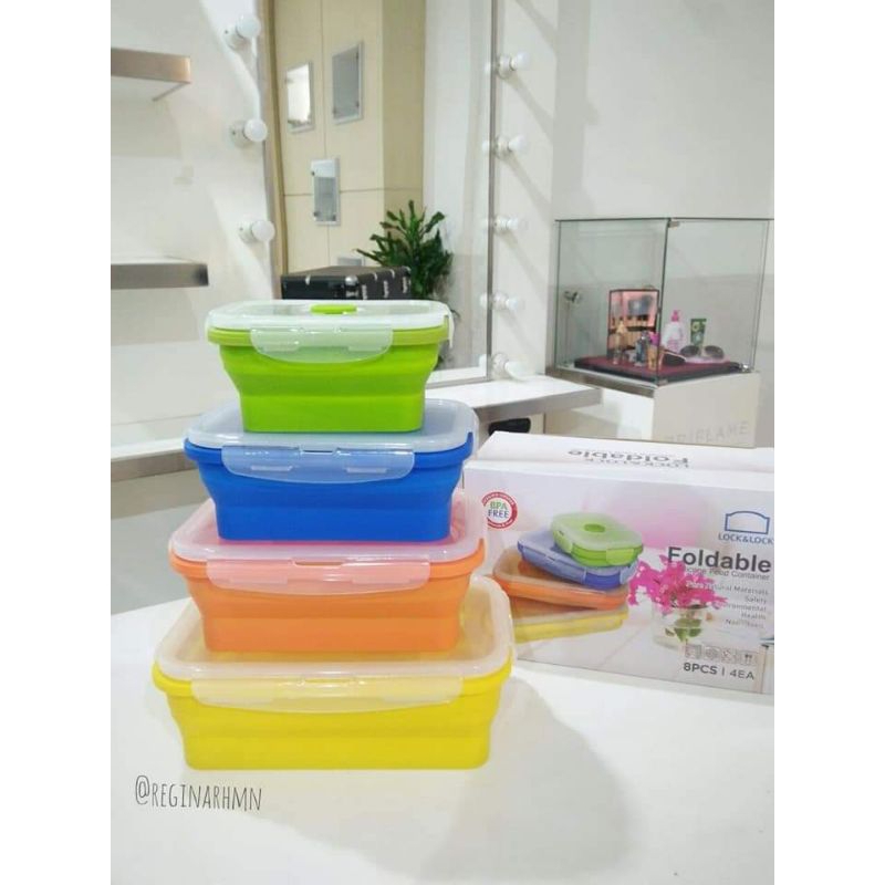 Lock & Lock Foldable Silicone Food Container