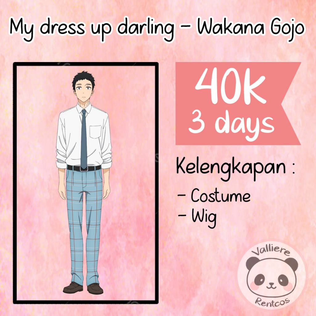 Rental kostum My dress up darling Wakana Gojo