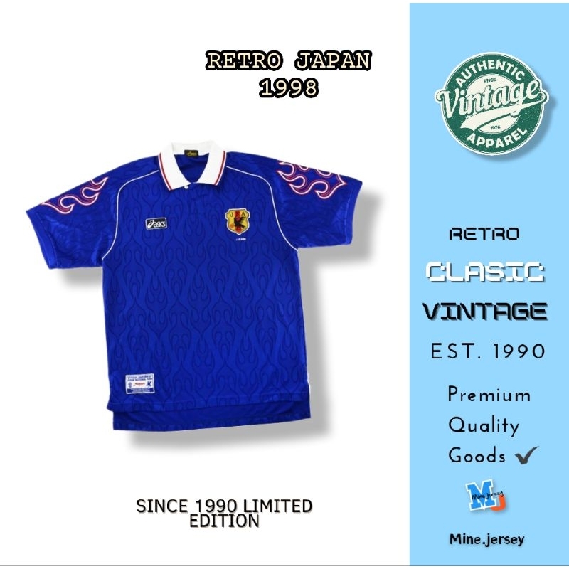 Jersey Retro Jepang 1998 Jersey Clasic Vintage