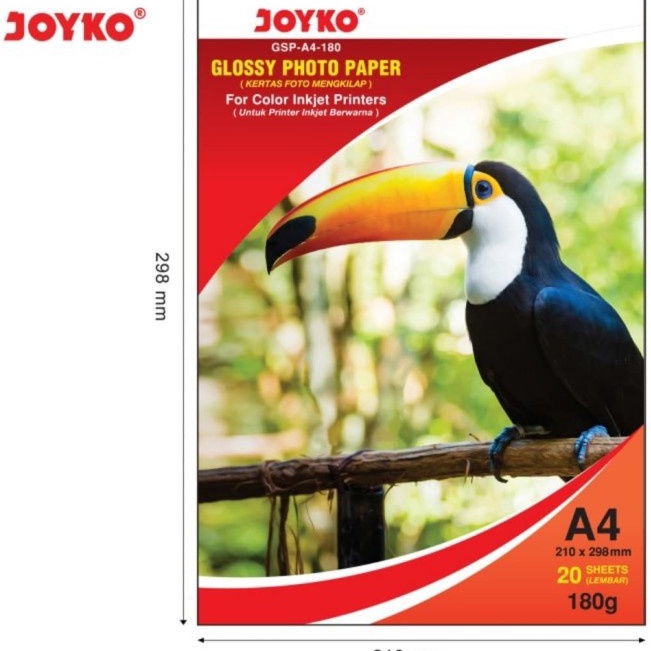 

Flash Product ertas Foto JOYKO A418 2lembarGlossy Photo PaperKertas Photo