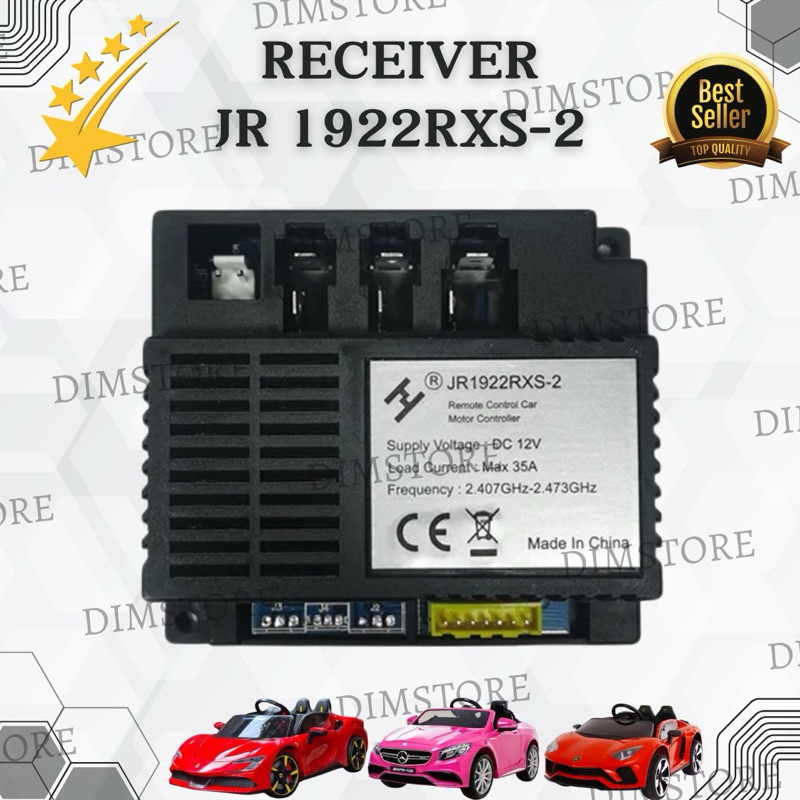 RECEIVER JR 1922 RXS-2 12 VOLT RECEIVER MOBIL MAINAN AKI ANAK 12 VOLT TRANSMITTER YUKITA AUTO WHEELE