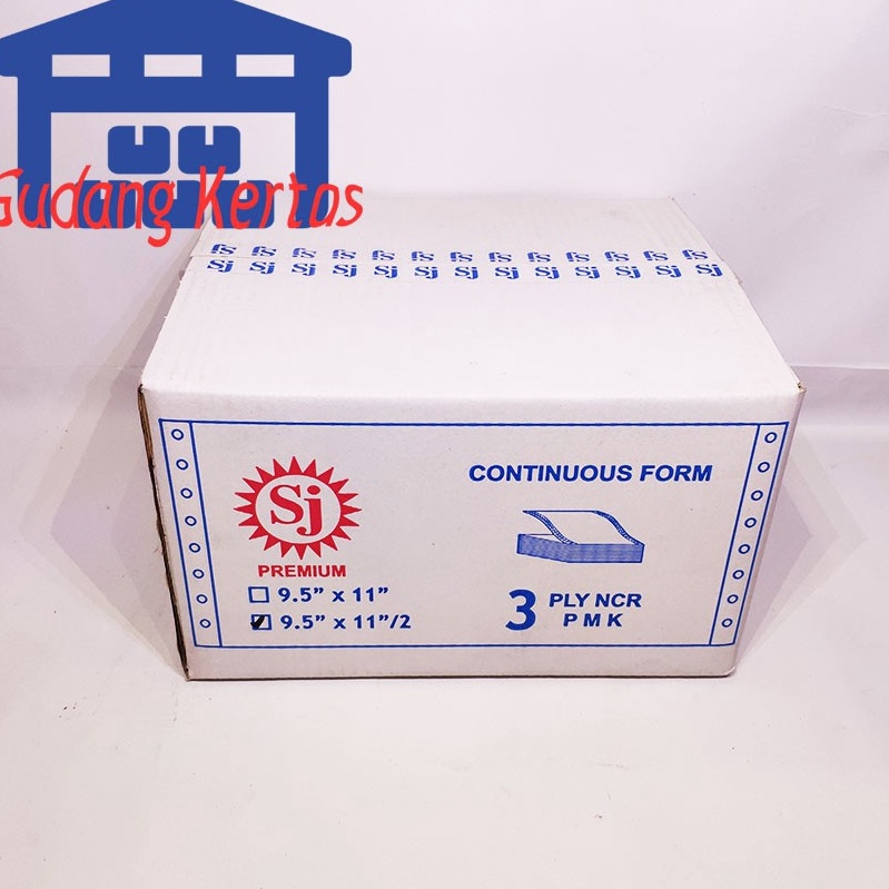 

Garansi Tidak Rusak SJ Premium Continuous Form 95 x 112 3 Ply NCR PRS BAGI 2