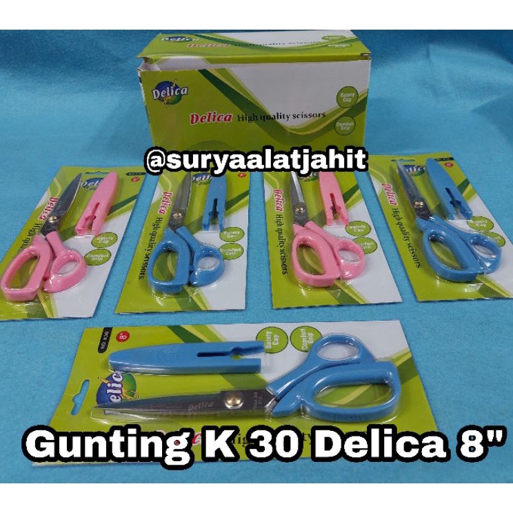 

High Quality Gunting Delica K3 8in 2cm ada penutup gunting rp1851pcs