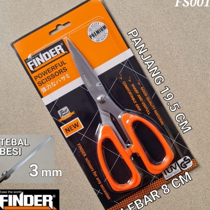 

Kejutan Murah Gunting Serbaguna FINDER 75 INCH 195 CM warna ORANGE Powerful Scissor