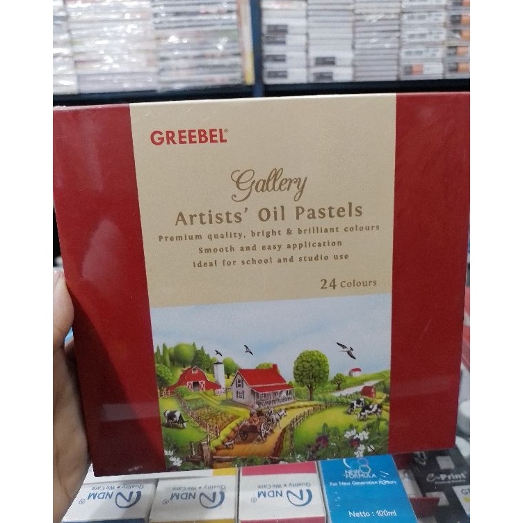 

First Arrival CRAYON OIL PASTEL ARTISTS GREEBEL 24 COLOURS ORIGINAL