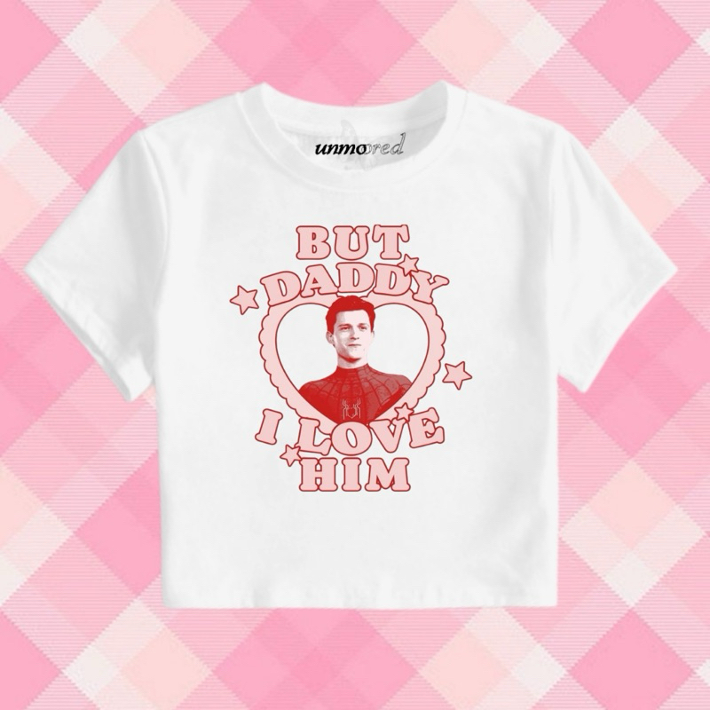 unmoored ✩ but daddy i love him tom holland ttpd taylor swift - crop top