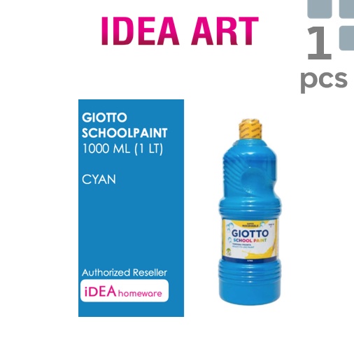 

Obral Terkini Giotto School Paint Cyan Biru Muda 1 ml Cat Air Poster Lukis Super Washable 1 L