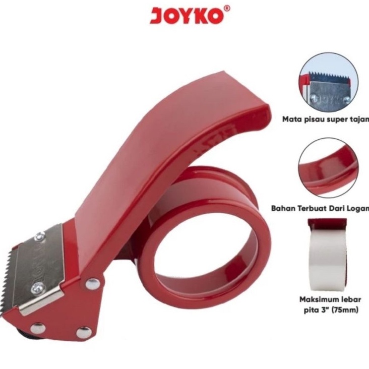 

Garansi Aman JOYKO TD2S Tape Cutter Rumah Dispenser 4548mm Alat Potong Lakban Body Besi 2 inch