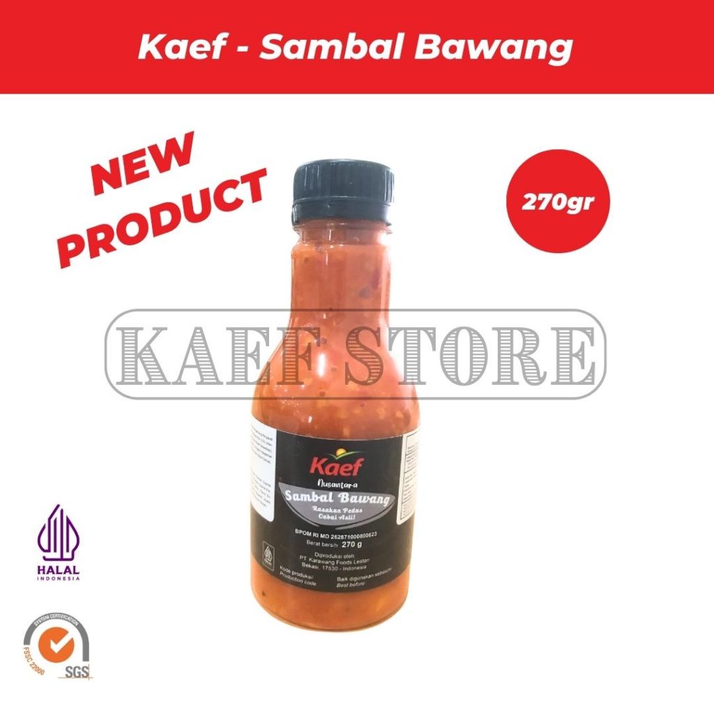 Sambal Bawang Kaef 270 gram