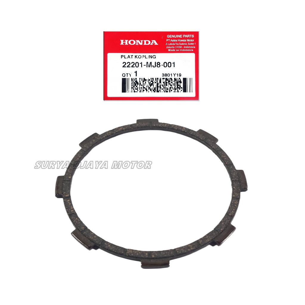 22201-MJ8-001 Plat kampas kopling disk cluth friction tiger lama 2000 tiger revo