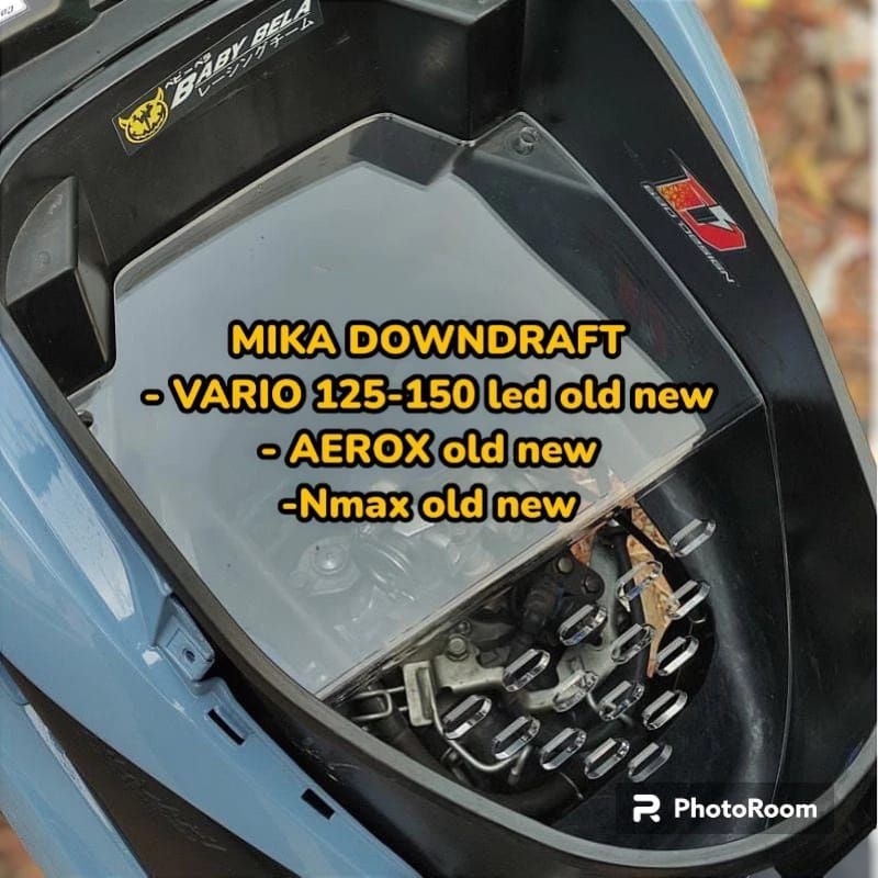 DOWNDRAFT AKRILIK SEKAT BAGASI AEROX VARIO NMAX PELINDUNG THROTTLE BODY DOWNDRAFT VARIO 150 VARIO 12