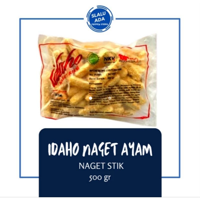

idaho nugget ayam stick 500gram