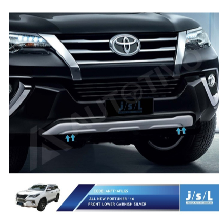 All New Fortuner Front Lower Garnish SIlver/Aksesoris Toyota Fortuner