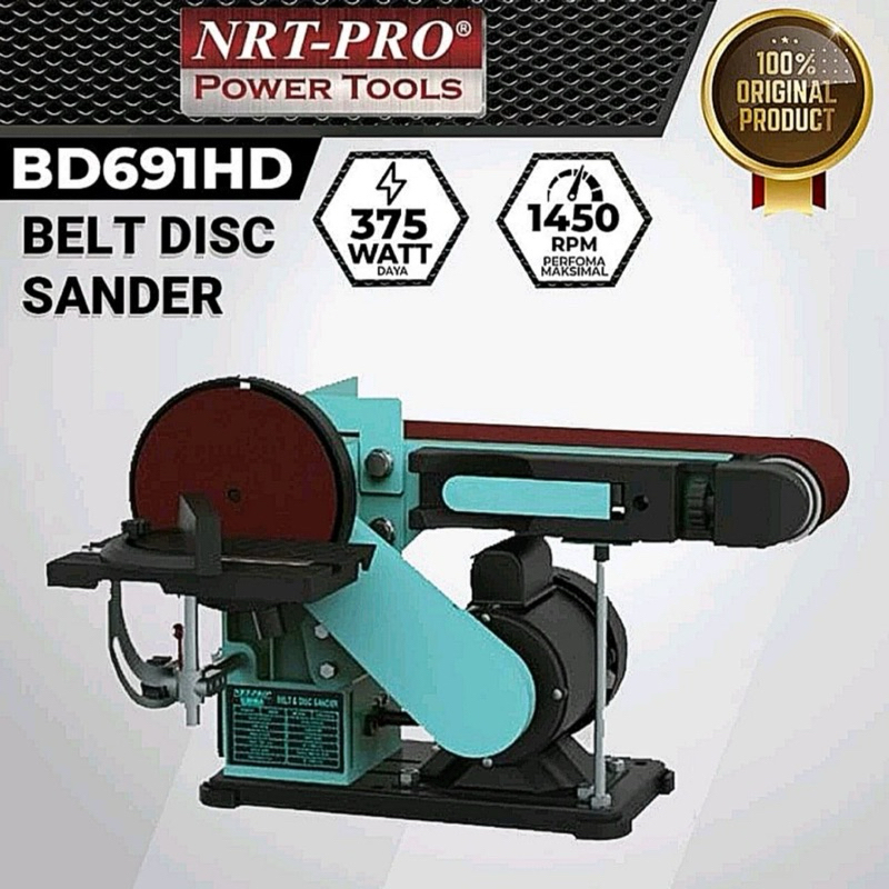 NRT-PRO / MESIN AMPLAS DUDUK BELT DISC SANDER 691HD 6”100x914