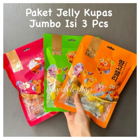 

[Halal] Isi 3 Pcs Paket Jelly Kupas Jumbo Isi 3 Pcs