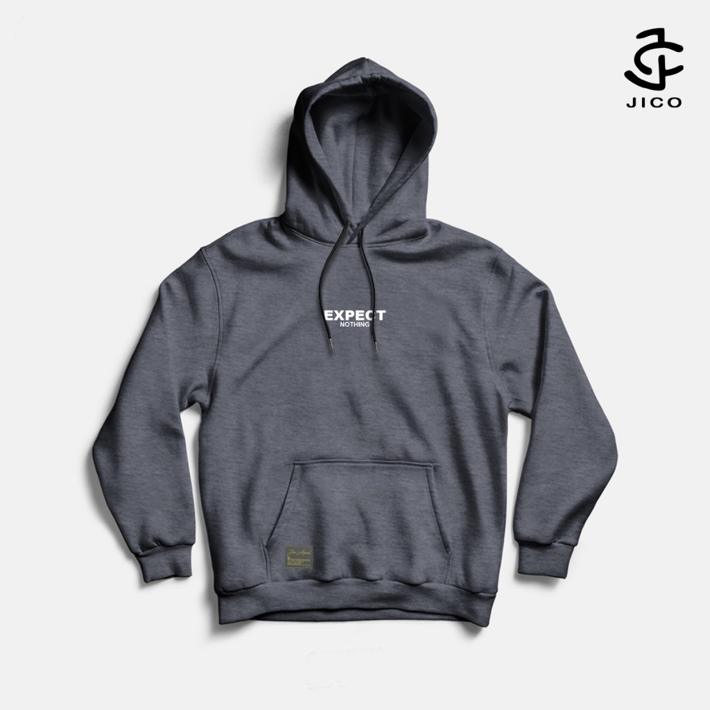 JICO - Jaket Hoodie List Expect Nothing Original Unisex Size M - XXL