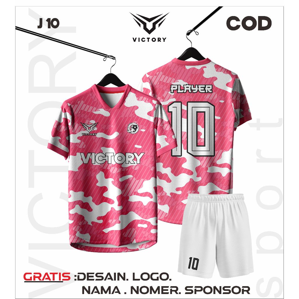 JERSEY FUTSAL PINK PUTIH FULL PRINTING CUSTOM NAMA NOMER PUNGGUNG DAN LOGO TERBARU KEREN